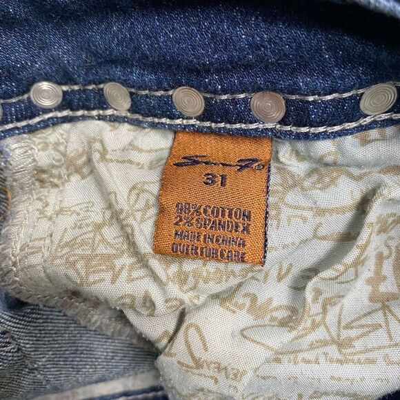 SEVEN7 Women’s Studded‎ Distressed Denim Jeans Size 31 Blue 
Inseam 30” - Picture 11 of 13